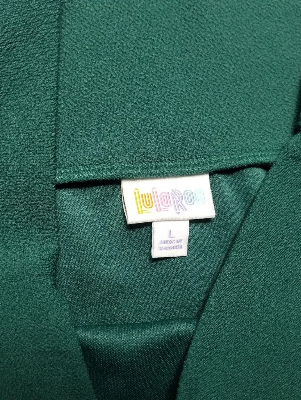 NWT LULAROE WOMEN'S GREEN AND NAVY CASSIE SKIRT SIZE LARGE